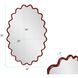 Cloud 36 X 24 inch Burgundy Mirror